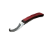 Pro Curved Knife LH Long Red Handle 