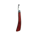 Pro Curved Knife LH Long Red Handle 